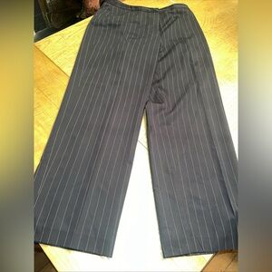 Josephine Chaus Suit Work Pants Black Pin-Stripe Sz 14